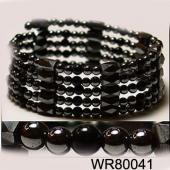 36inch Obsidian,Hematite ,Magnetic Wrap Bracelet Necklace All in One Set